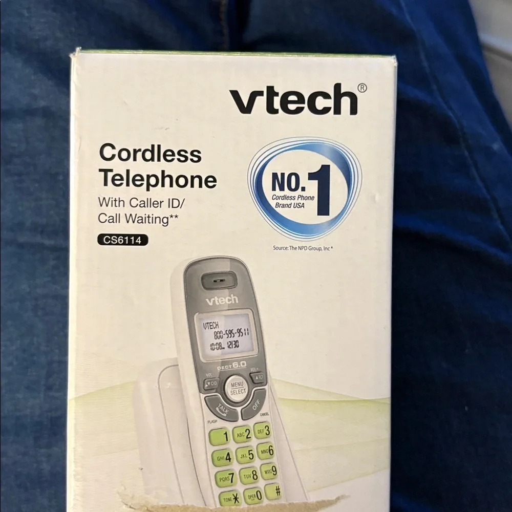 V tech 6.0 Cordless Phone With caller‎ ID & Call Waiting Light up display